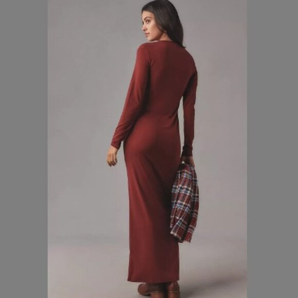 NWT Reformation Tommie Knit Maxi Dress Chianti/Wine Medium - Picture 2 of 15